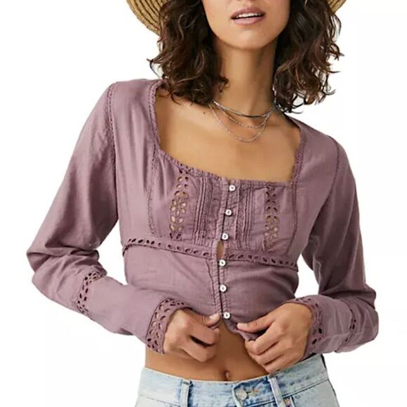 Free People Joi Blouse Size L - Picture 1 of 4